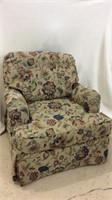 Broyhill Floral Upholstered Over Stuffed Chair