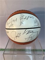 1999 Washington Wizards steam signed basketball