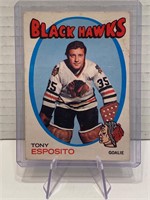 Tony Esposito 1971/72 Card 3rd Year