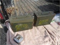 Pair of Vintage 7.62mm M13 Ammo Cans