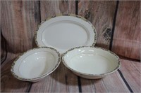 China Platter and 2 Bowls