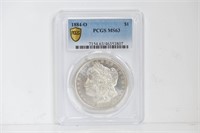 1884 O Morgan Silver Dollar DMPL MS63