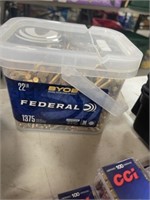 1375 RNDS FEDERAL 22 AMMO