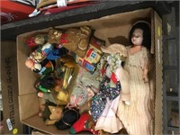 Vintage Small Dolls and stuffed animals