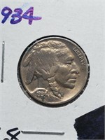 AU 1934 Buffalo Nickel