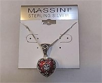 Massini sterling silver heart lockett