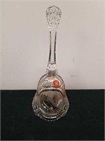 Vintage 9.5 in lead crystal Bell made in Italy