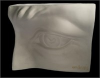 LARGE PLASTER SCULPTURE "THE DAVID EYE"