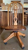 Oak desk chair