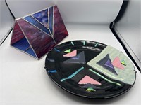 3D stained glass decor & plate