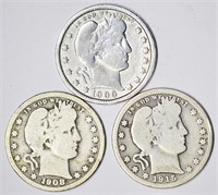 THREE (3) BARBER QUARTERS