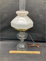 Converted oil lamp