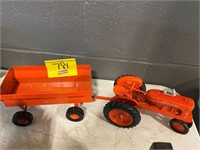 ALLIS CHALMERS WD45 DIECAST TRACTOR W/ MATCHING