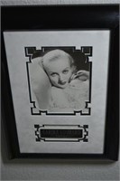 Carole Lombard Framed Autograph