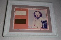Ingrid Bergman Framed Autograph