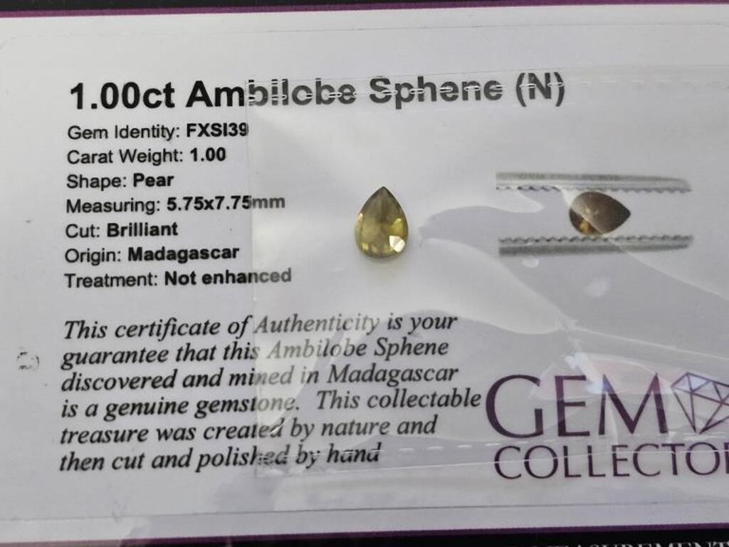 1.0ct Ambiloba Sphene