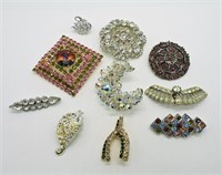 Rhinestone Brooch Pins