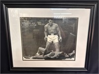 Black Framed Photo of Muhammad Ali