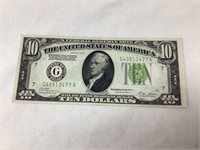 1928B $10 Federal Reserve Note