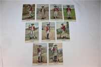 9 - Fort Ticonderoga Linen Postcards Military