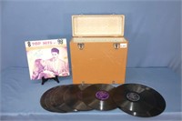 Vintage Record Album Storage Case