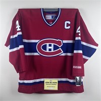 JEAN BELIVEAU AUTOGRAPHED JERSEY