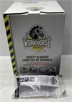 Pack of 20 Work Horse Safety Glasses - NEW