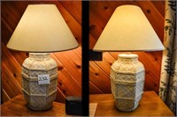 PAIR OF 30" TALL LAMPS