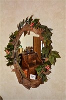 OVAL DRIFTWOOD MIRROR
