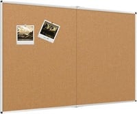 Large Cork Bulletin Board/Foldable, 72 X 48