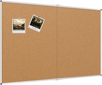 Large Cork Bulletin Board/Foldable, 72 X 48