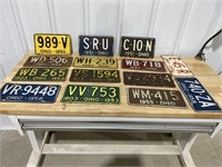 1950s Ohio license plates