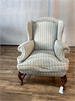 Vintage Bobrosky Striped Cushion Armchair