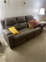 Newer sofa with electric recliners