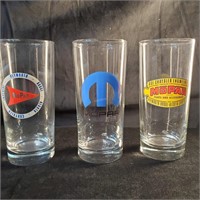 3 Mopar glasses       - ZC