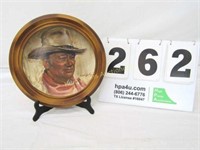 John Wayne Collector's Plate 10.5", Framed