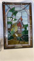 13.5x21” Parrot Stained Glass Picture