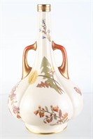 Hand Painted Royal Worcester Two Handled Vase