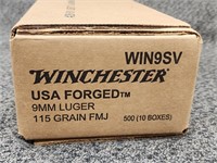 500 rounds (10 boxes) ammo Winchester 9mm Luger