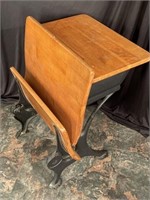 Vintage school desk very solid seat flips up and