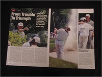 ERNIE ELS SIGNED SPORTS ILLUSTRATED PAGES COA