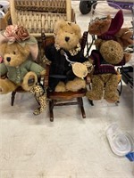 Three bears and chairs