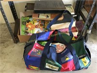 Box and carry tote of books