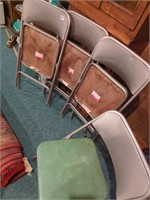 4 Samsonite Monarch folding chairs