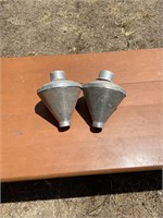 2 Outside Oil Lamps