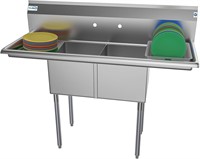 *KoolMore 2 Compartment Sink 14x16x11