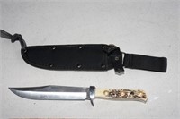 BONE HANDLE BOWIE KNIFE !-CSE-L