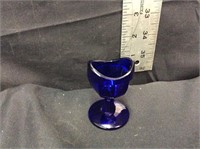 W.T. Co Cobalt Blue Glass Eye Wash Cup