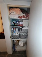 CONTENT OF CLOSET - LAUNDRY AND CLEANING SUPPLIES