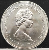 1971 Bahama Islands Two Dollar Silver Coin